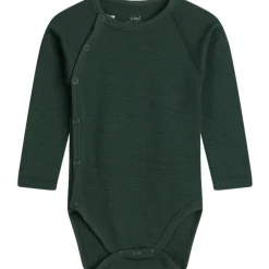 Sale Hust & Claire Bia omslagsbody i ull, Avocado Ullbody Og Ullgensere Baby | Ullbodyer Baby Gutt