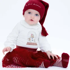 New Hust & Claire Bita body med krage, sugar Juleantrekk Til Baby Jente | Penklær Baby Jente