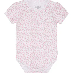 Discount Hust & Claire Bitt kortermet body, white Bodyer Baby Jente