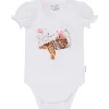 Hot Hust & Claire Blanca kortermet body, white Kortermet Baby Jente | Bodyer Baby Jente