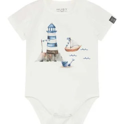 Discount Hust & Claire Bob kortermet body, ivory Kort | Kortermet Baby Gutt