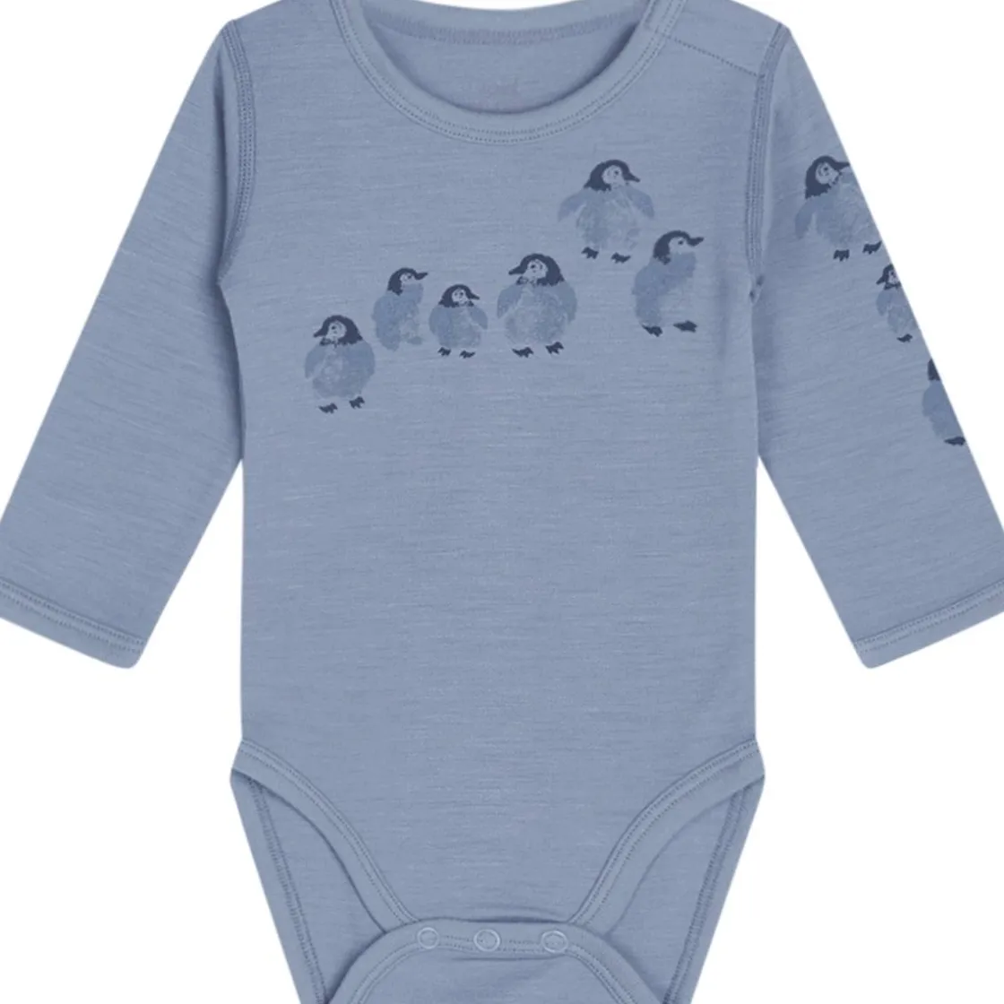 Discount Hust & Claire body i ull med pingviner, Blue wind Ullbody Og Ullgensere Baby | Ullbodyer Baby Gutt