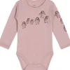 Clearance Hust & Claire body i ull med pingviner, Shade rose Ullbody Og Ullgensere Baby | Ullbodyer Baby Jente