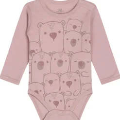 Hot Hust & Claire body i ull med bjørner, Shade rose Ullbody Og Ullgensere Baby | Ullbodyer Baby Jente