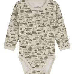 Clearance Hust & Claire body i ull/bambus m/kjøretøy, Wheat mel. Ullbody Og Ullgensere Baby | Ullbodyer Baby Gutt