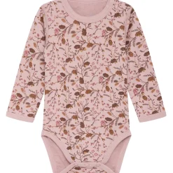 Hot Hust & Claire body i ull/bambus m/blomster, Shade rose Ullbody Og Ullgensere Baby | Ullbodyer Baby Jente