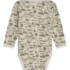 Clearance Hust & Claire body i ull/bambus m/kjøretøy, Wheat mel. Ullbody Og Ullgensere Baby | Ullbodyer Baby Gutt