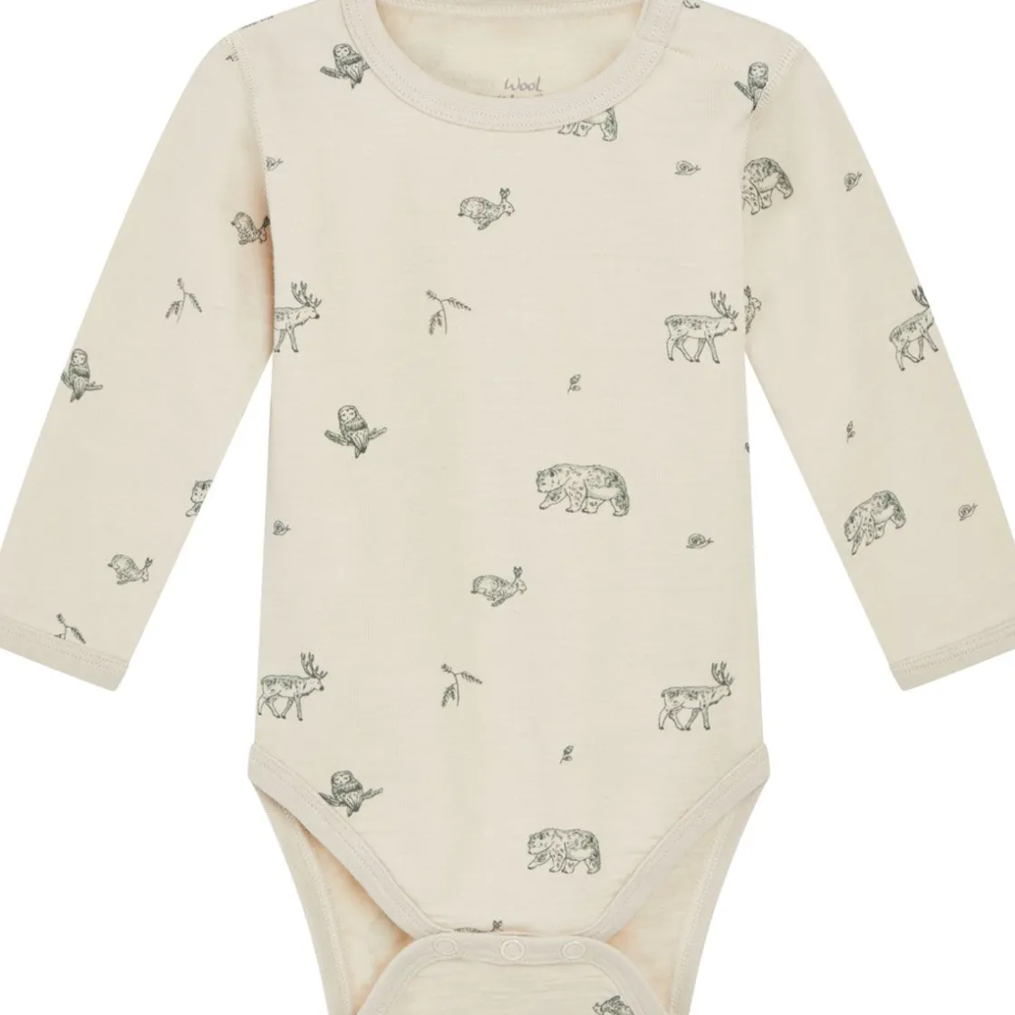 New Hust & Claire body ull/bambus skogsdyr, French Oak Ullbody Og Ullgensere Baby | Ullbodyer Baby Jente