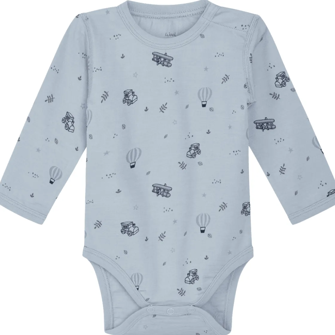 New Hust & Claire body ull/bambus luftballong, Cloud Blue Ullbody Og Ullgensere Baby | Ullbodyer Baby Gutt