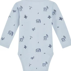 Sale Hust & Claire body ull/bambus skogsdyr, Cloud Blue Ullbody Og Ullgensere Baby | Ullbodyer Baby Gutt