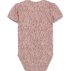 Outlet Hust & Claire Bonni kortermet body i bambus, pale rose Kortermet Baby Jente