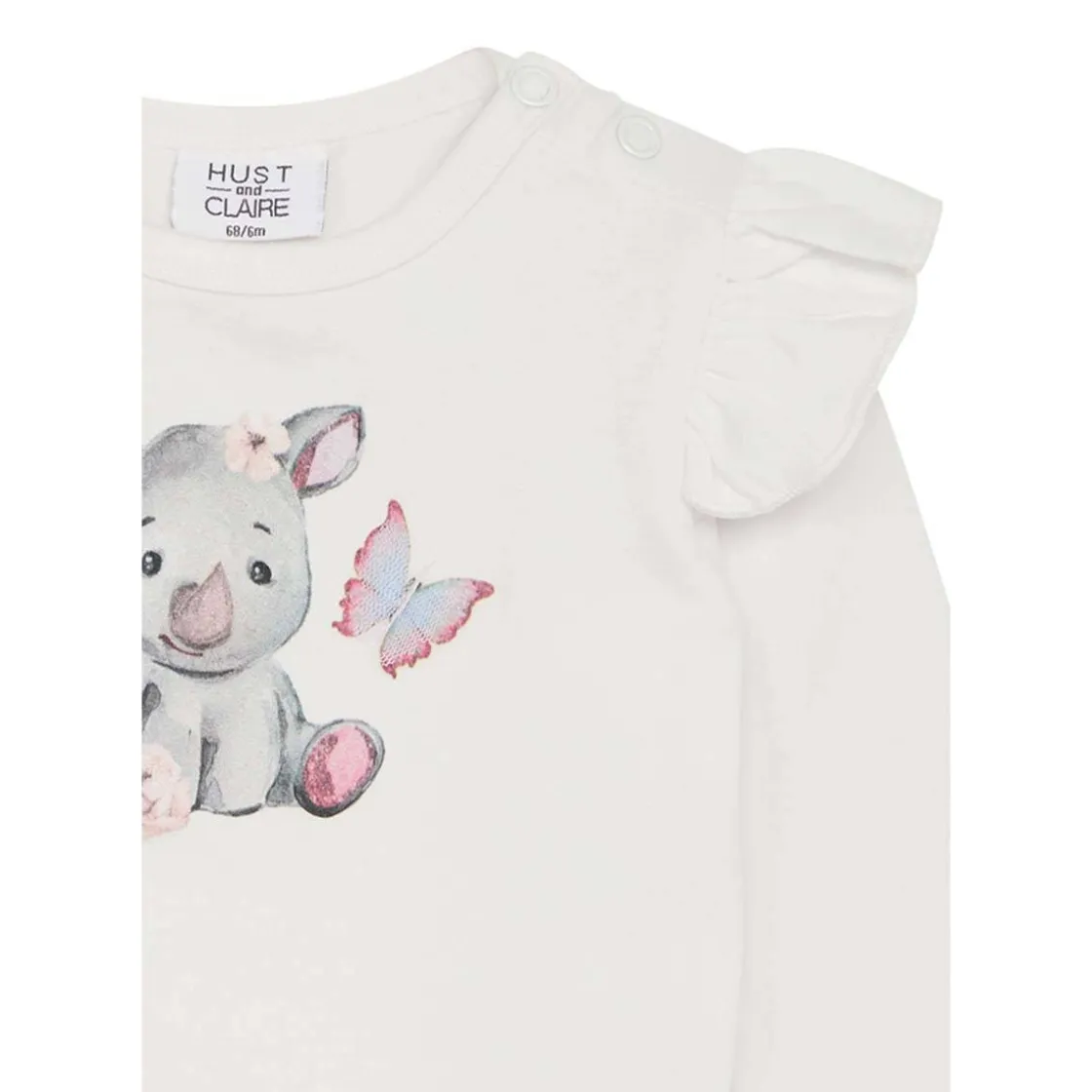 Clearance Hust & Claire Bri body, ivory Bodyer Baby Jente