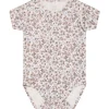 New Hust & Claire Bue kortermet body i bambus, rose morn Kortermet Baby Jente | Bodyer Baby Jente
