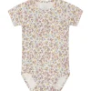 Hot Hust & Claire Bue kortermet body i bambus, ivory Kortermet Baby Jente | Bodyer Baby Jente