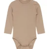 Discount Hust & Claire Buller body m/hullmønster, mocha Bodyer Baby Jente | Bodyer Baby Gutt