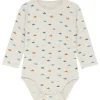 Outlet Hust & Claire Buller body i bambus, glacier Bodyer Baby Jente | Bodyer Baby Gutt
