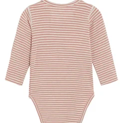 Clearance Hust & Claire Buller body med striper bambus, ash rose Bodyer Baby Jente