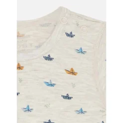 Outlet Hust & Claire Buller body i bambus, glacier Bodyer Baby Jente | Bodyer Baby Gutt