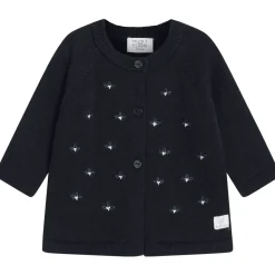 Sale Hust & Claire Call cardigan til baby, Navy Juleantrekk Til Baby Jente | Penklær Baby Jente