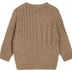 Discount Hust & Claire Charli cardigan til baby, deer brown melange Penklær Gutt | Skjorter Gutt