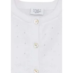 Clearance Hust & Claire Cillja cardigan til baby og barn, white Penklær Jente | Penklær Jente