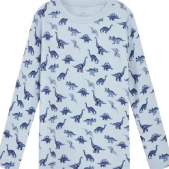 Outlet Hust & Claire Dino genser i ull/bambus, Cloud Blue Ullgensere 8-16 År | Ullgensere Gutt 3-10 År
