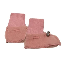 Outlet Hust & Claire Felice tøfler i ullfleece, ash rose Tøfler | Booties Til Baby