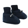 Clearance Hust & Claire Felice tøfler i ullfleece, more navy Tøfler | Booties Til Baby