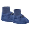 Clearance Hust & Claire Felice tøfler i ullfleece, china blue Tøfler | Booties Til Baby