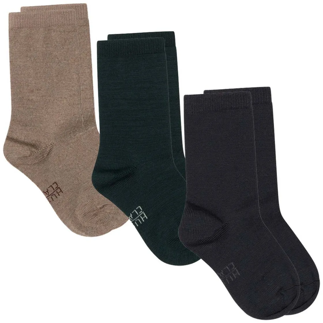Clearance Hust & Claire Foty 3-pack sokker i ull/bambus, midnight Ulltøfler Og Ullsokker Baby | Sokker Jente 8- 16 År