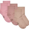 Best Hust & Claire Foty 3-Pack ull/bambus sokker, Rose Cloud Ulltøfler Og Ullsokker Baby | Sokker Jente 8- 16 År