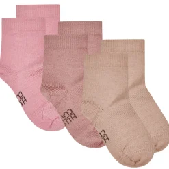 Best Hust & Claire Foty 3-Pack ull/bambus sokker, Rose Cloud Ulltøfler Og Ullsokker Baby | Sokker Jente 8- 16 År