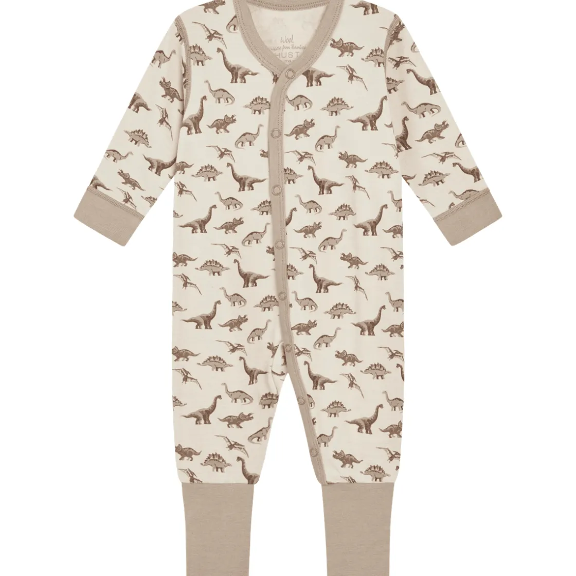 Sale Hust & Claire heldress ull/bambus Dino, Mocha Ulldresser & Ullpyjamaser Baby | Heldresser & Pyjamaser Gutt