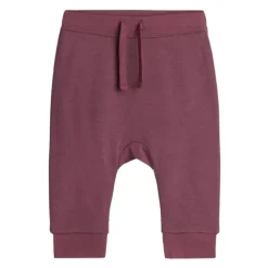 Best Hust & Claire joggebukse i ull/bambus, purple fig Ullbukser Baby | Ullbukser Gutt 3-10 År