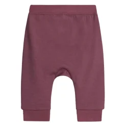 Best Hust & Claire joggebukse i ull/bambus, purple fig Ullbukser Baby | Ullbukser Gutt 3-10 År