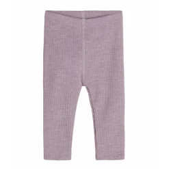 Discount Hust & Claire Lee ribb bukse i ull/lyocell, woodrose Ullbukser Baby | Ullbukser Gutt 3-10 År
