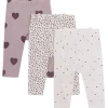 Best Hust & Claire Liva legging 3-pack, Purple Dove Bukser & Tights Baby Jente | Bukser Baby Gutt