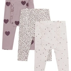 Best Hust & Claire Liva legging 3-pack, Purple Dove Bukser & Tights Baby Jente | Bukser Baby Gutt