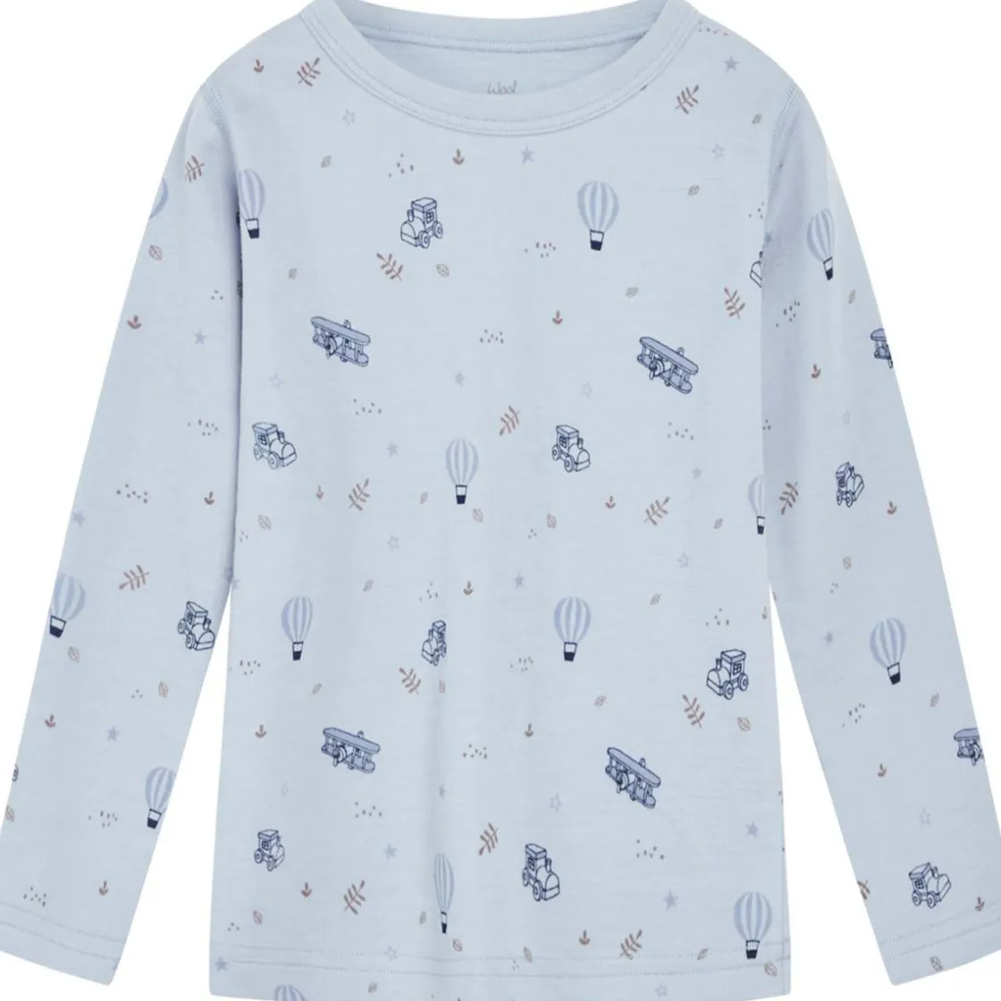 Clearance Hust & Claire luftballong genser i ull/bambus, Cloud Blue Ullgensere Gutt 3-10 År | Ullgensere Gutt