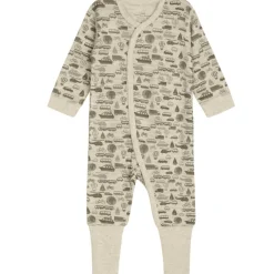 Fashion Hust & Claire Manu heldress i ull/bambus, Wheat melange Ulldresser & Ullpyjamaser Baby | Heldresser & Pyjamaser Gutt