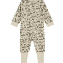 Fashion Hust & Claire Manu heldress i ull/bambus, Wheat melange Ulldresser & Ullpyjamaser Baby | Heldresser & Pyjamaser Gutt