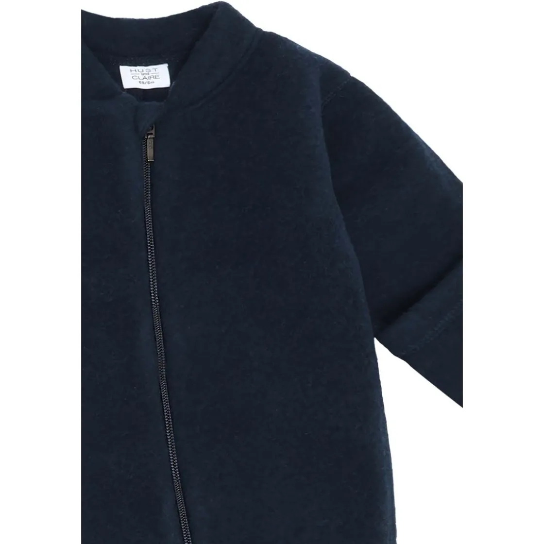 Outlet Hust & Claire Merlin ullfleecedress, more navy Heldresser / Kjøredresser Baby | Heldresser & Pyjamaser Jente
