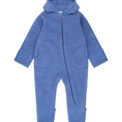 Outlet Hust & Claire Mevi ullfleecedress, china blue Heldresser / Kjøredresser Baby | Heldresser & Pyjamaser Jente