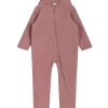 Outlet Hust & Claire Mevi ullfleecedress, Burlwood Heldresser / Kjøredresser Baby | Heldresser & Pyjamaser Jente