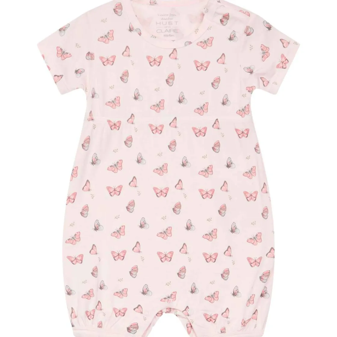 Discount Hust & Claire Milu romper i bambus, rose morn Rompere & Jumpsuits Baby Jente | Heldresser & Pyjamaser Jente