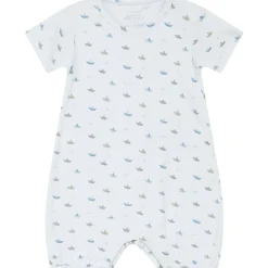 Outlet Hust & Claire Milu romper i bambus, Water Rompere Baby Gutt | Heldresser & Pyjamaser Gutt