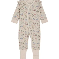 Best Hust & Claire Misla heldress i ull/silke, Wheat melange Ulldresser & Ullpyjamaser Baby | Heldresser & Pyjamaser Jente