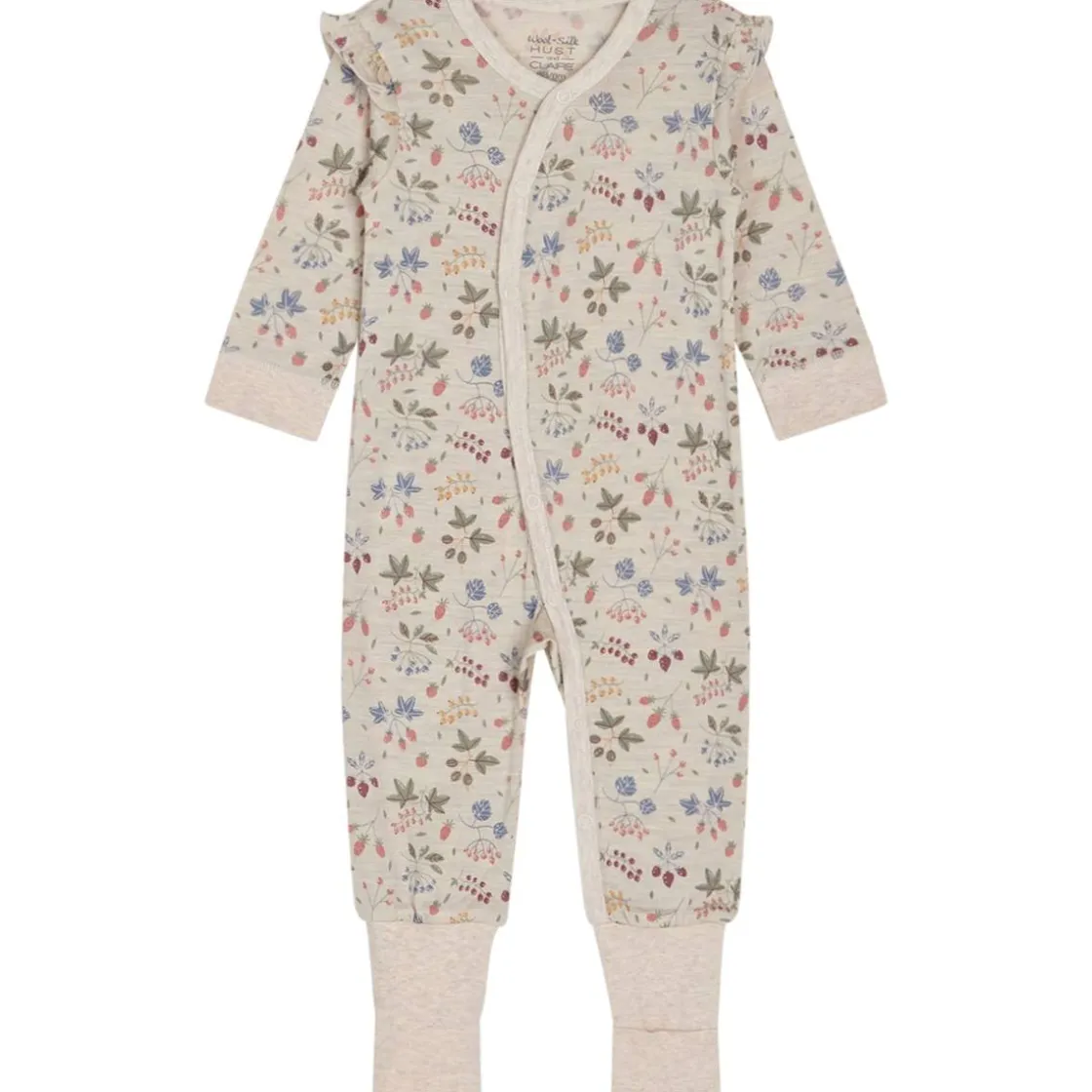 Best Hust & Claire Misla heldress i ull/silke, Wheat melange Ulldresser & Ullpyjamaser Baby | Heldresser & Pyjamaser Jente