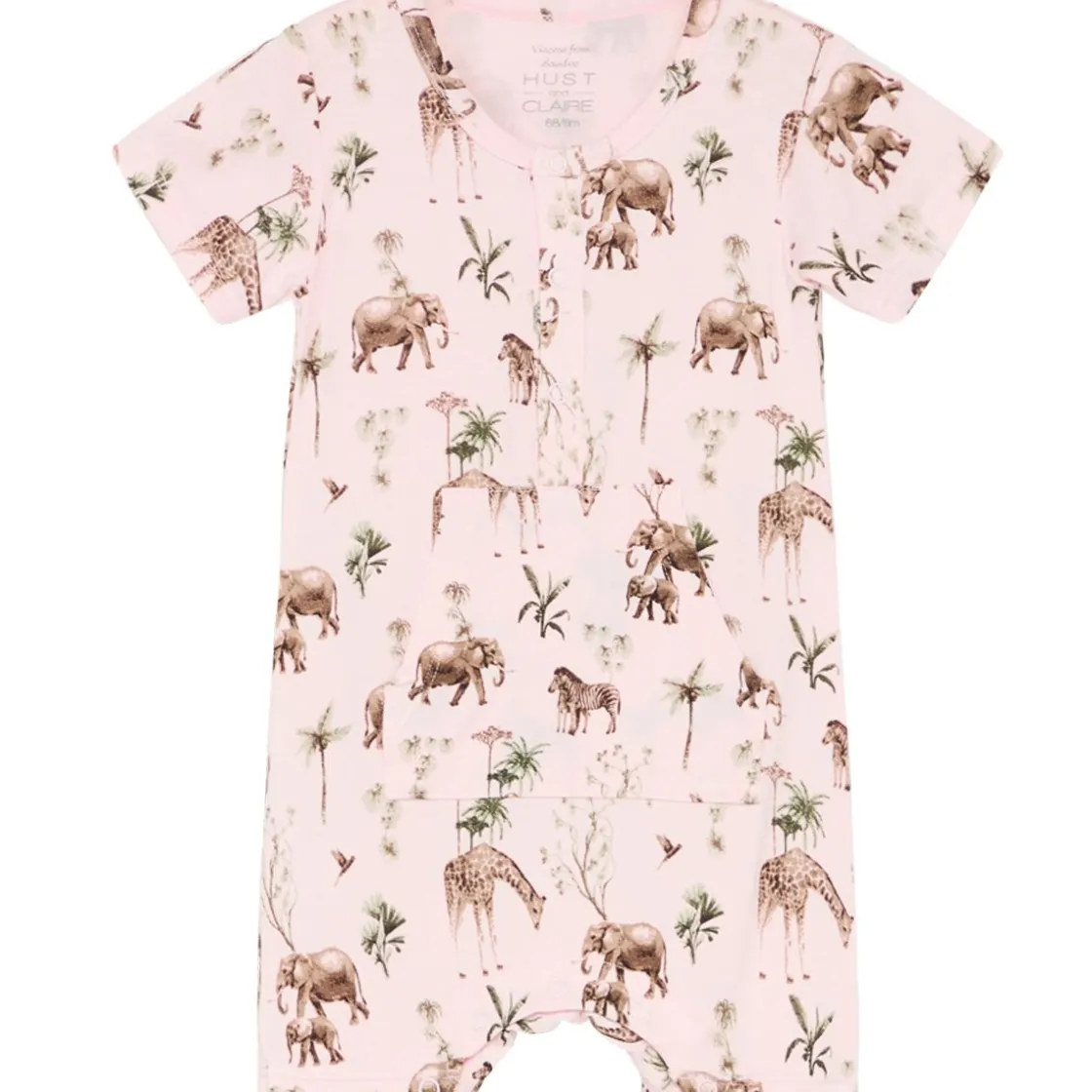 New Hust & Claire Mungo romper i bambus, Rose morn Rompere & Jumpsuits Baby Jente | Heldresser & Pyjamaser Jente