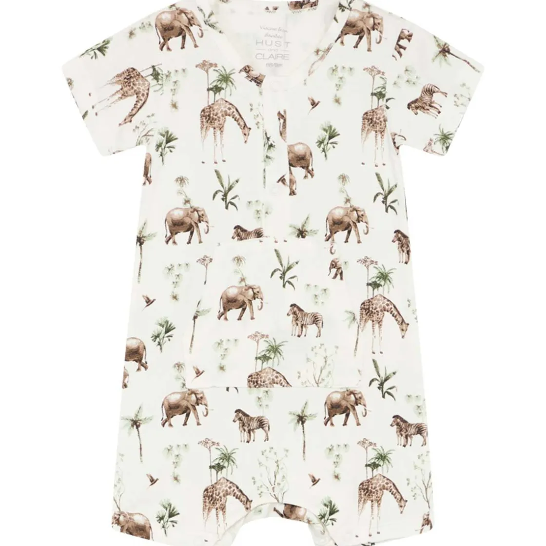 Fashion Hust & Claire Mungo romper i bambus, ivory Rompere & Jumpsuits Baby Jente | Heldresser & Pyjamaser Jente